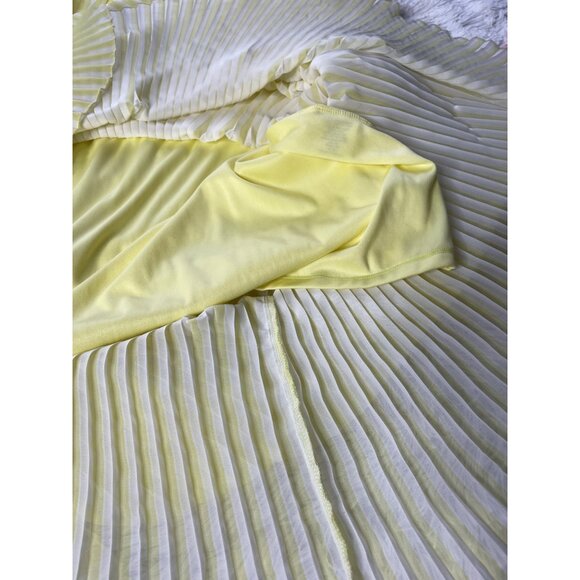 THALIA SODI Women's Yellow Pleated Maxi Dress Size XL - Picture 7 of 10